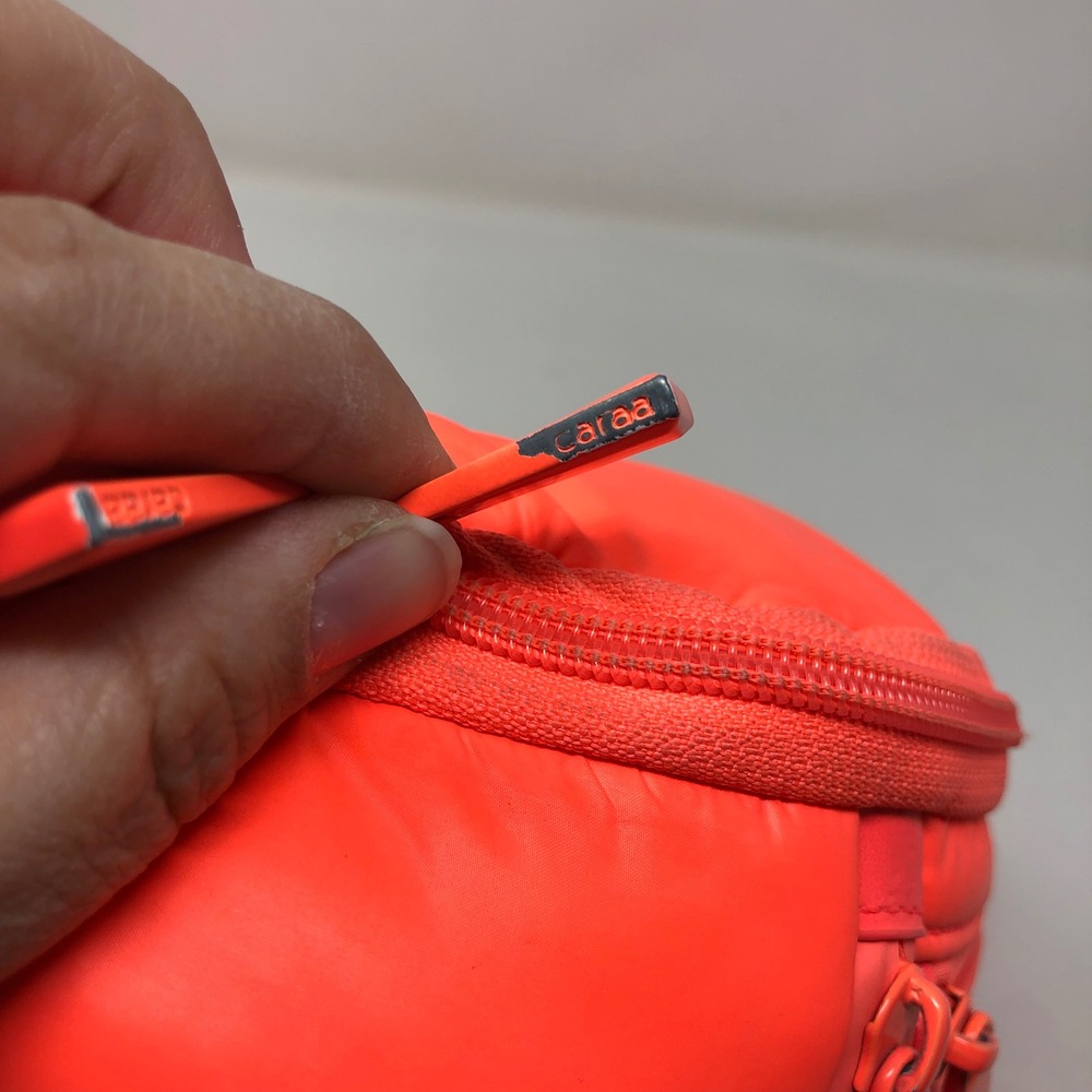 Caraa Free People Studio Bag Fanny Pack Neon Coral Orange Athletic Crossbody - Picture 5 of 16